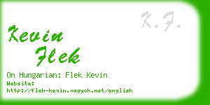 kevin flek business card